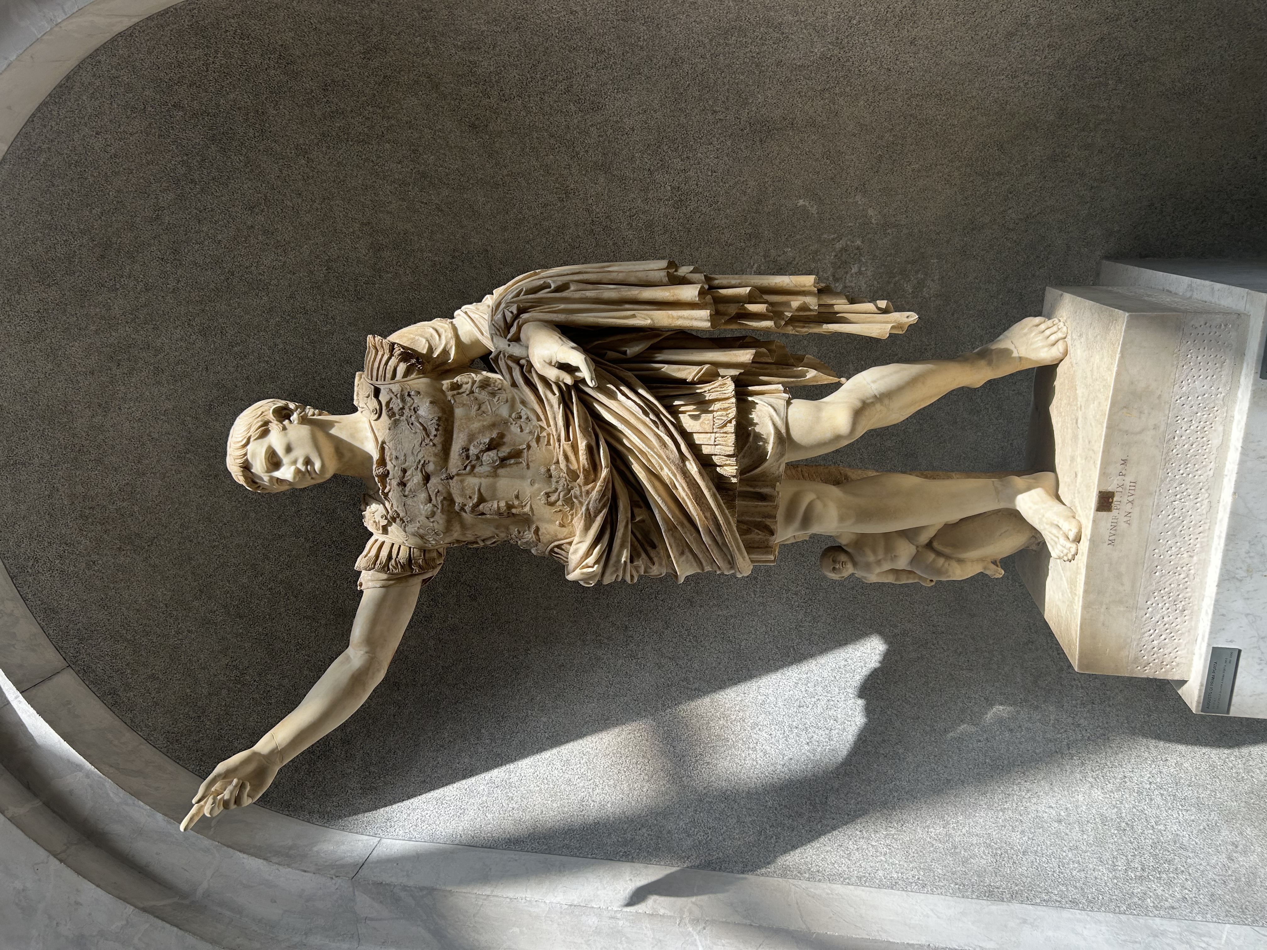 statue of Augustus in the Vatican Museums