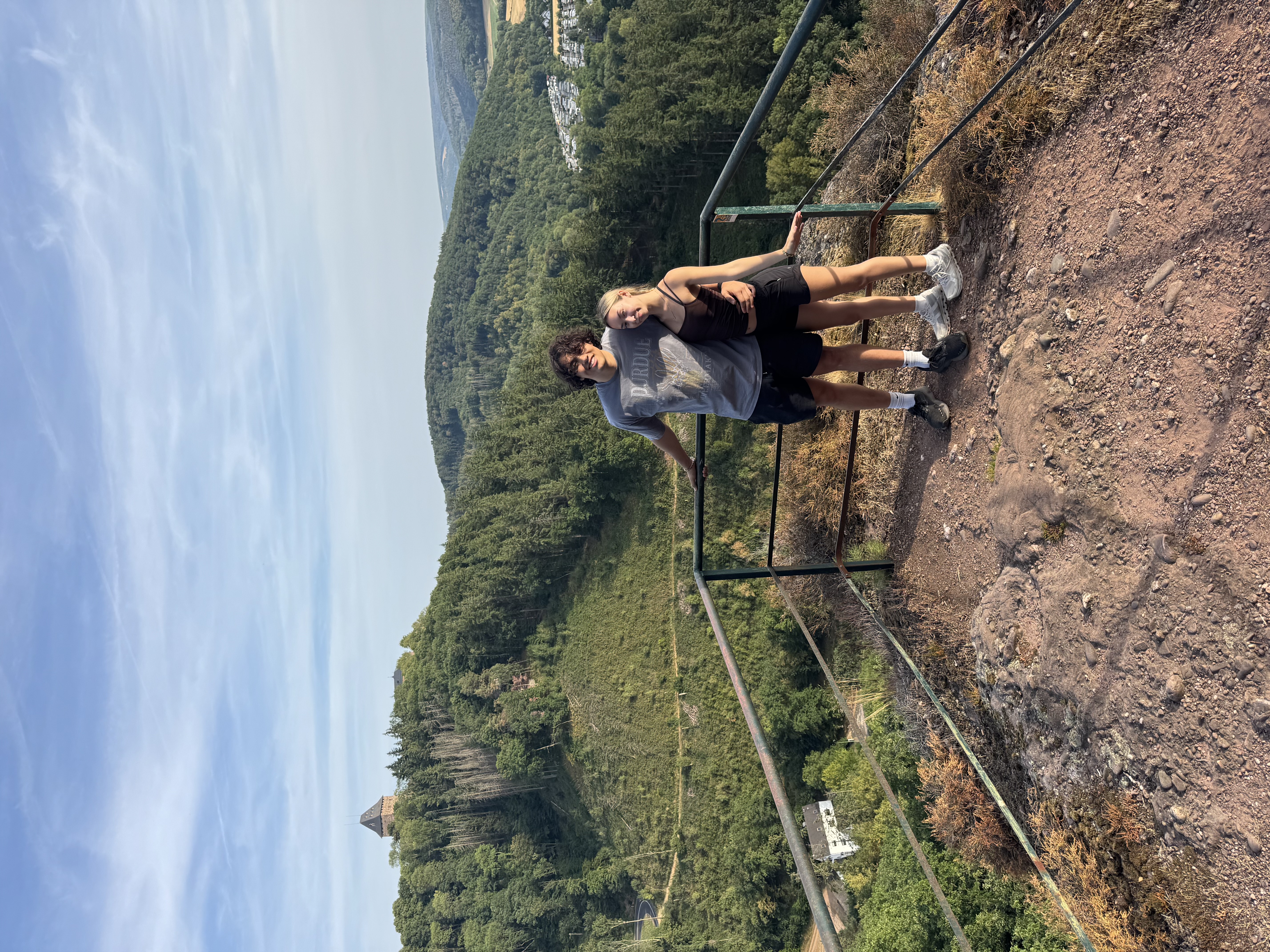 at the same overlook above the valley